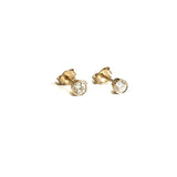 Small Diamond Bezel Stud