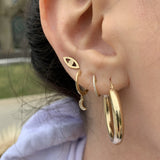 SAMPLE SALE 14K Evil Eye Earrings