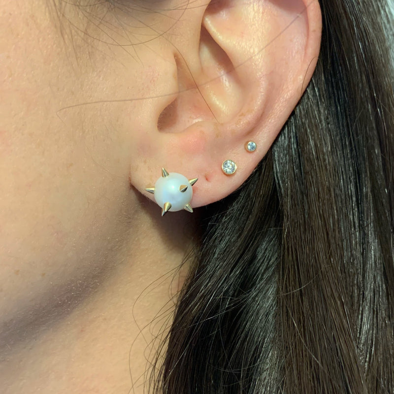 Pearl Spike Studs