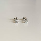 Small Diamond Bezel Stud