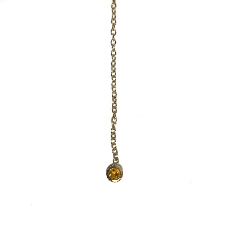 FINAL SALE 14K Gold Birthstone Threader Earring