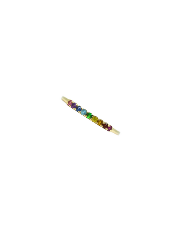 Rainbow Gemstone Ring