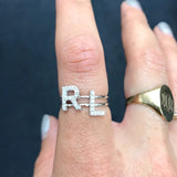 Diamond Initial Ring