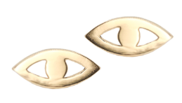 SAMPLE SALE 14K Evil Eye Earrings